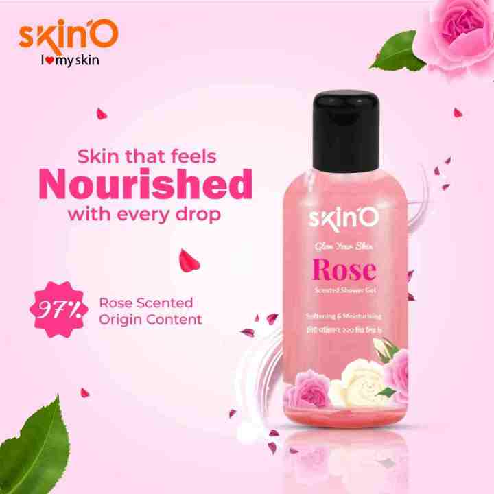 skinO Glow Your Skin Rose Scented Shower Gel 220ml