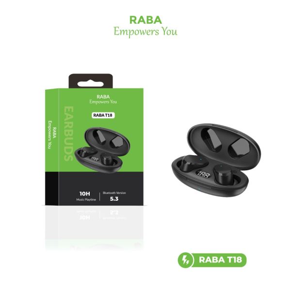 RABA T18 Original True Wireless Bluetooth Earbuds